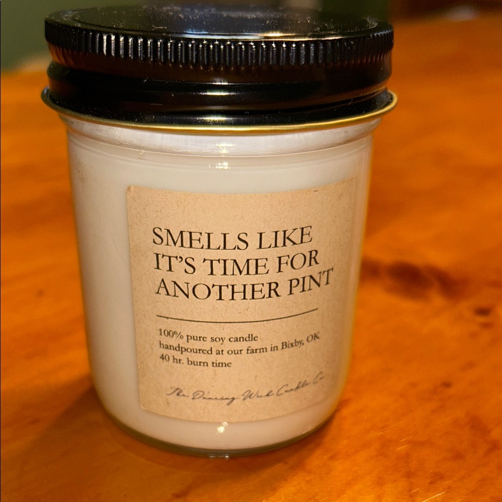 100% Soy Candle Sage‎ & Lemongrass Scent 40 Hour Burn New